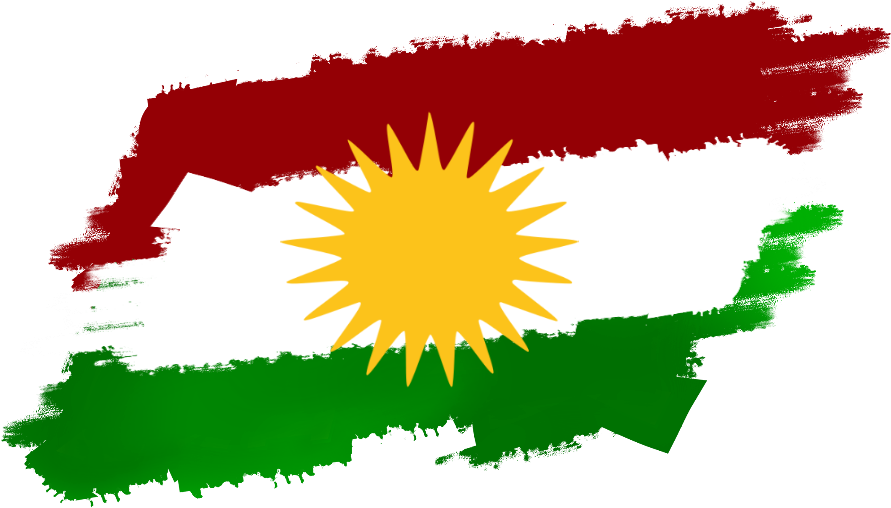 Kurdistan Region Flag Brushstroke