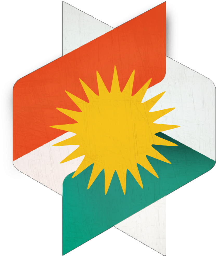 Kurdistan Region Flag Folded