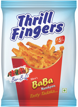 Kurkure Thrill Fingers Barbecue Flavor Packet