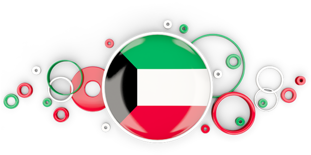 Kuwait Flag Bubble Design