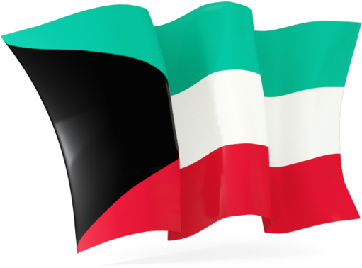 Kuwait National Flag Waving