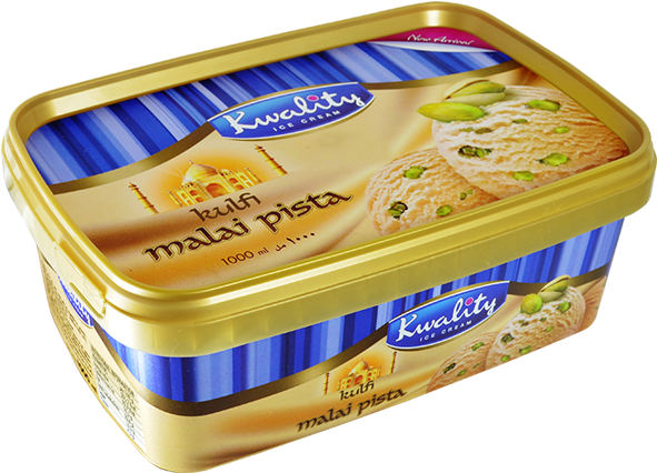 Kwality Malai Pista Kulfi Ice Cream Packaging