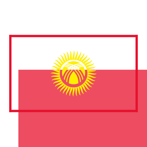 Kyrgyzstan Flag Graphic