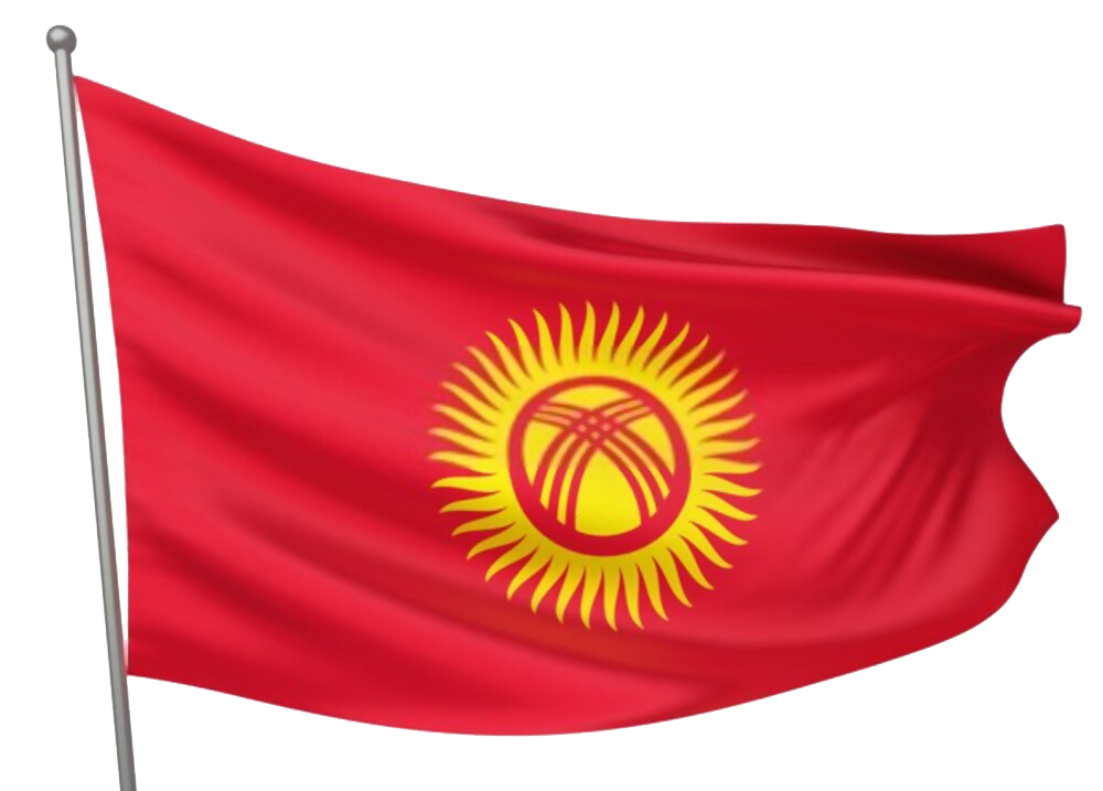 Kyrgyzstan National Flag Waving