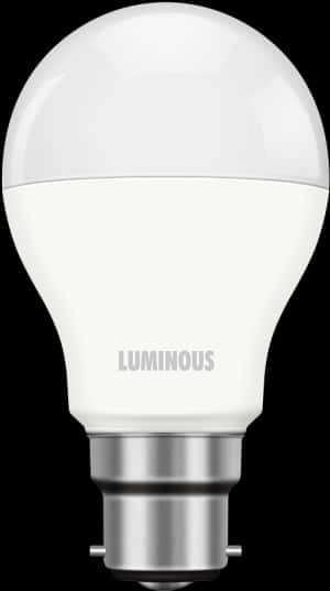 L E D Bulb Luminous White Background