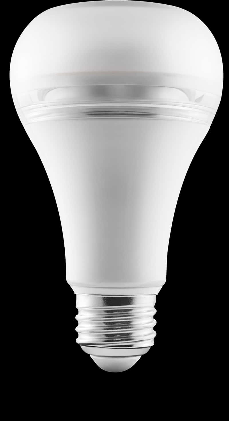 L E D Light Bulb Black Background