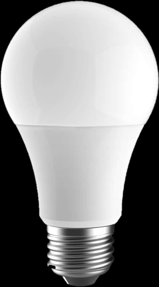 L E D Light Bulb Single Isolated