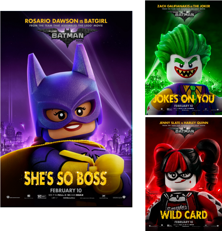 L E G O Batman Movie Character Posters