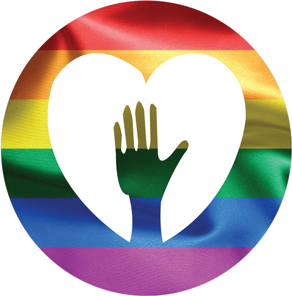 L G B T Q Rainbow Heart Silhouette