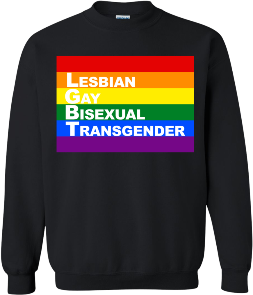 L G B T Q Rainbow Sweatshirt