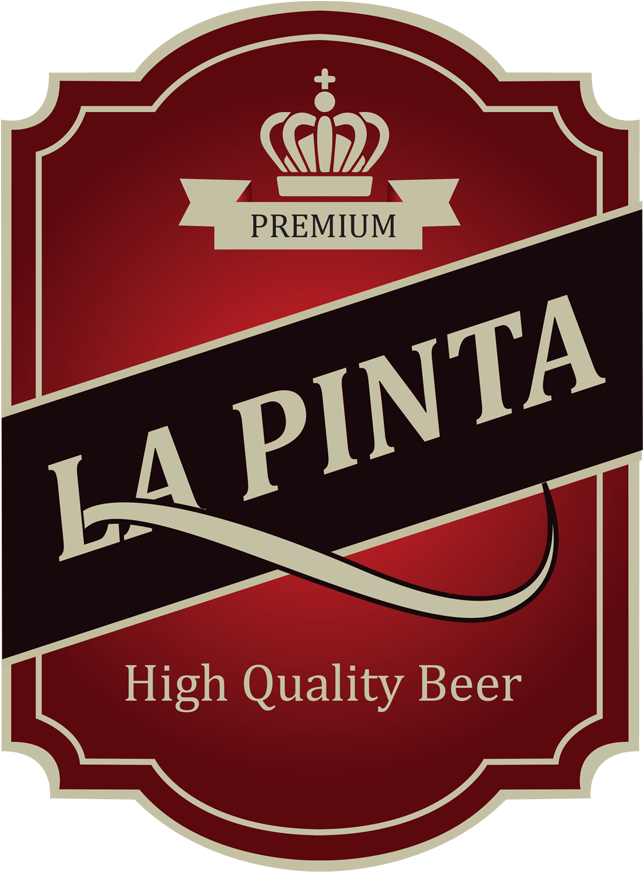La Pinta Premium Beer Label