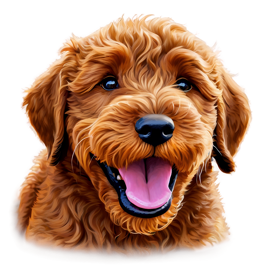 Labradoodle Puppy Yawn Png 8