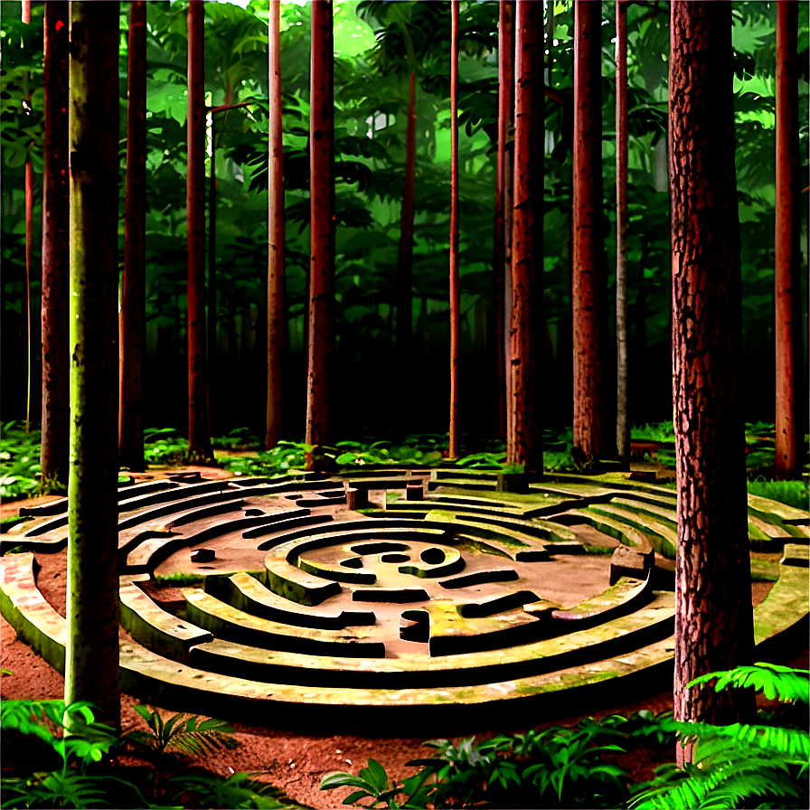 Labyrinth In Forest Setting Png 72