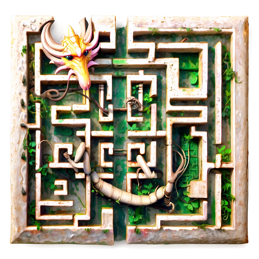 Labyrinth With Dragon Png Shw24