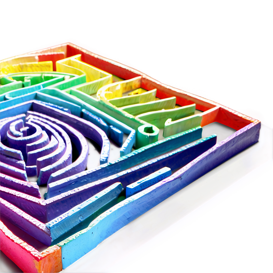 Labyrinth With Rainbow Png Bkm