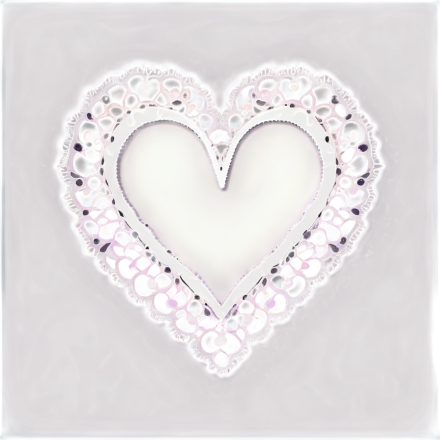 Lace Heart Clipart Elegance Png 05252024