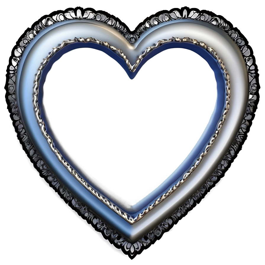 Lace Heart Frame Png Fnp