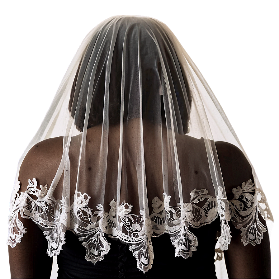 Lace Wedding Veil Png 4