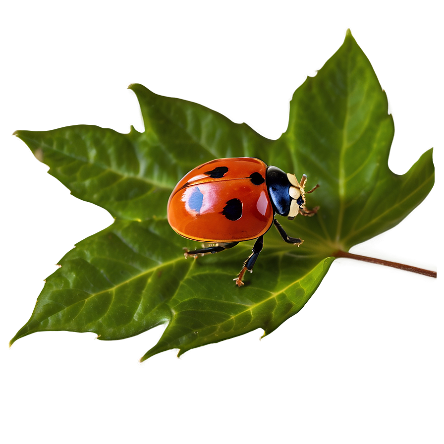 Ladybug On Leaf Png Oku