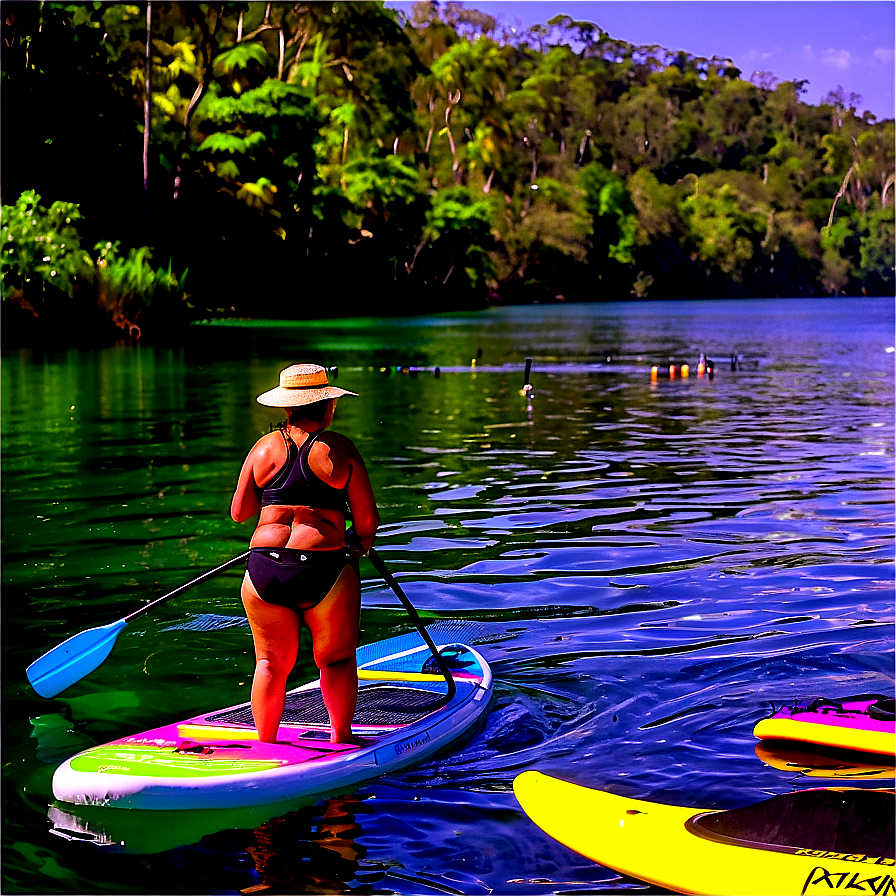 Lake Life Paddle Boarding Png Hcs51