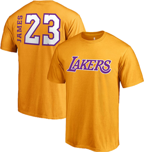 Lakers James23 T Shirt Mockup