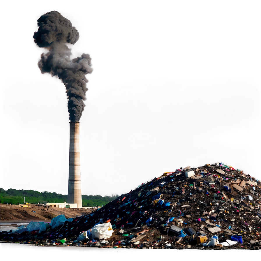 Landfill Pollution Scene Png 62