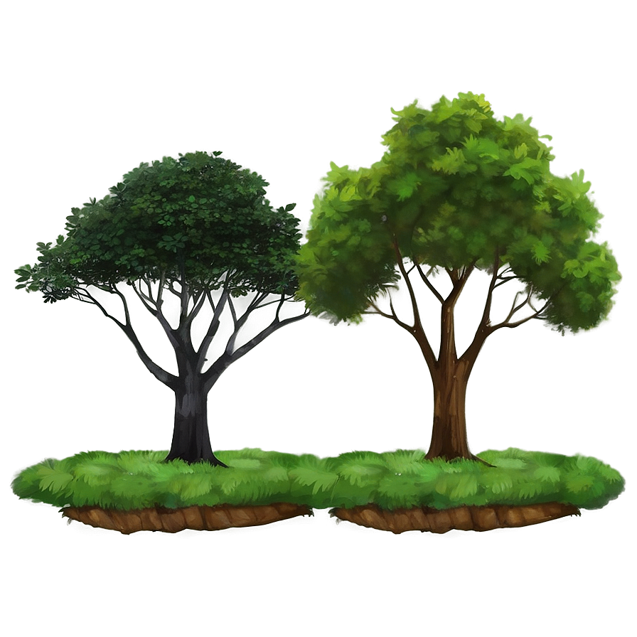 Landscape Tree Line Png Wri