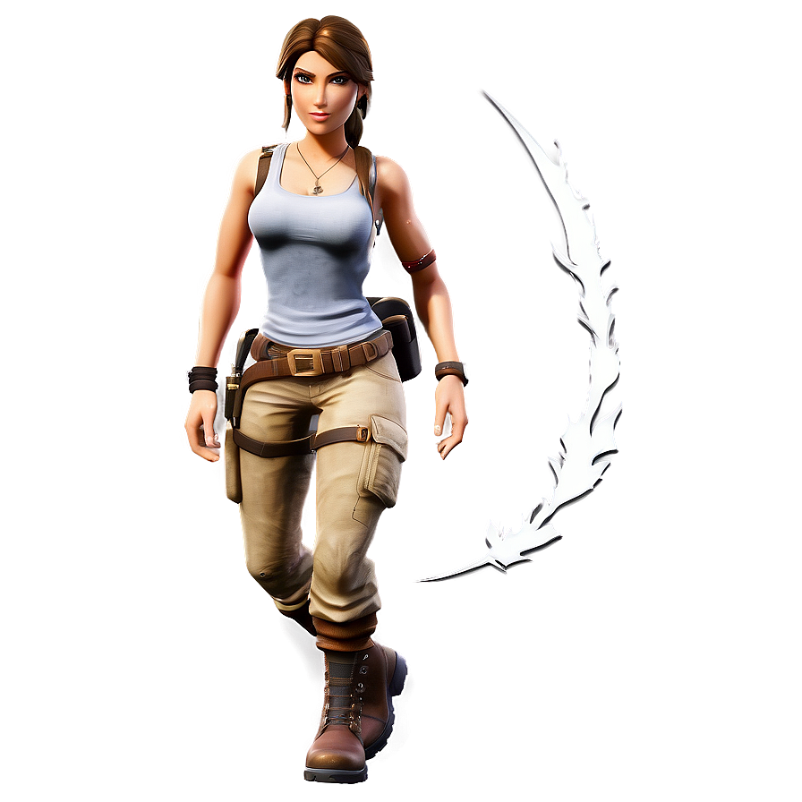 Lara Croft Exclusive Fortnite Gear Png Hdm