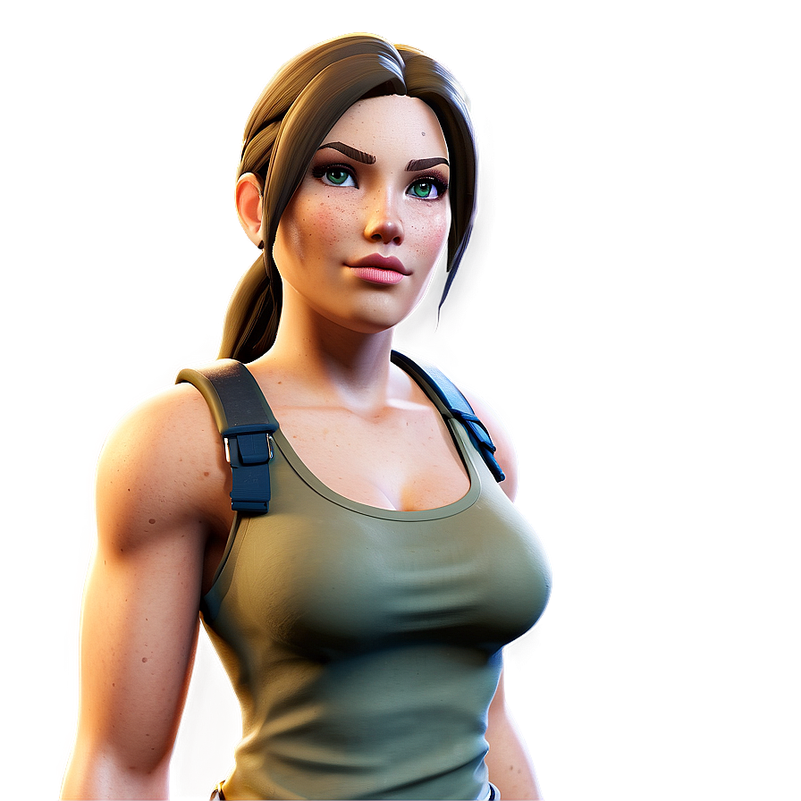 Lara Croft Fortnite Collaboration Skin Png Fqo29