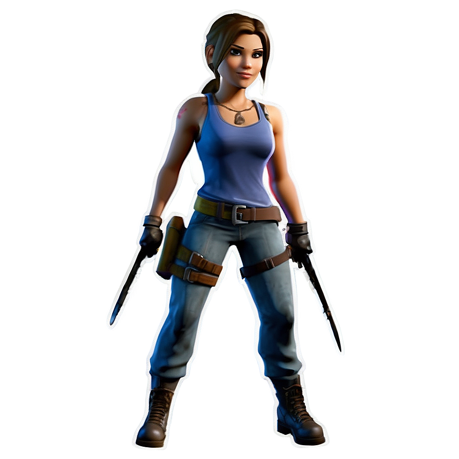 Lara Croft Fortnite Victory Royale Png Dfp