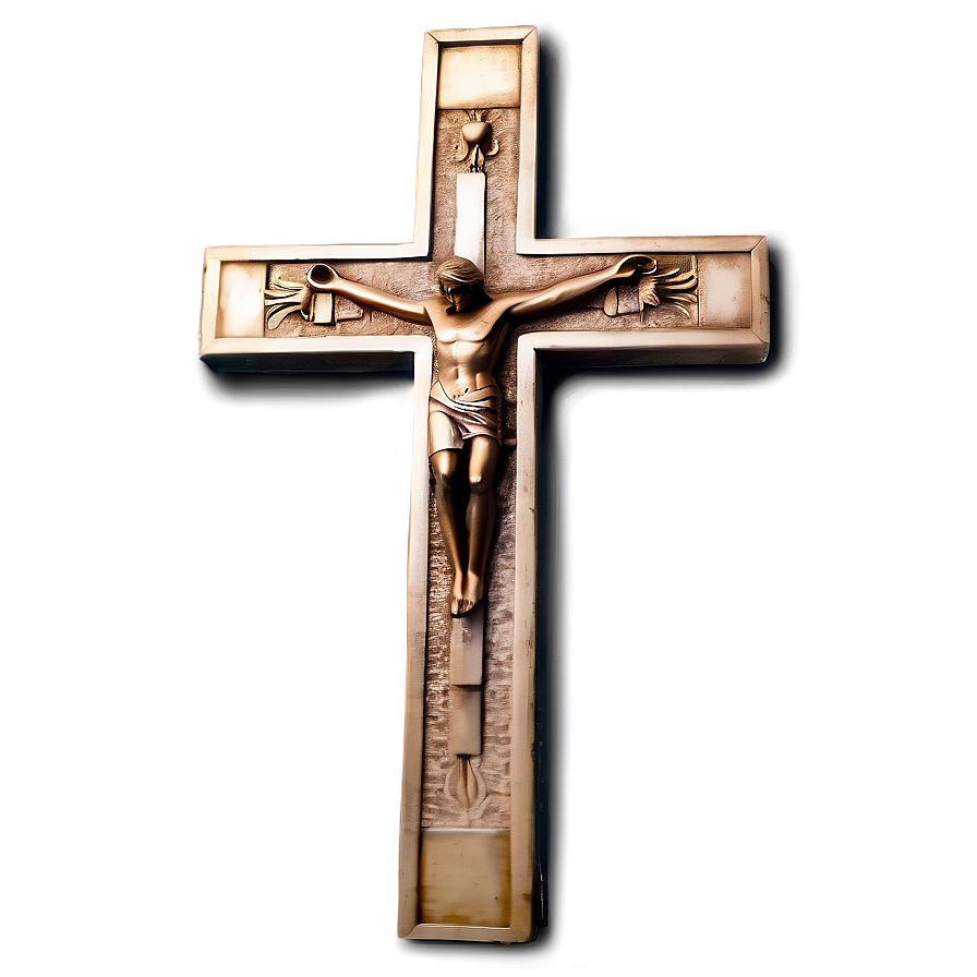 Large Catholic Cross View Png Qav36