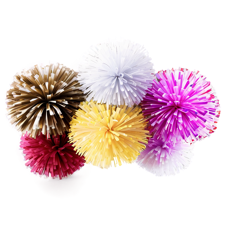 Large Cheer Pom Poms Png 30