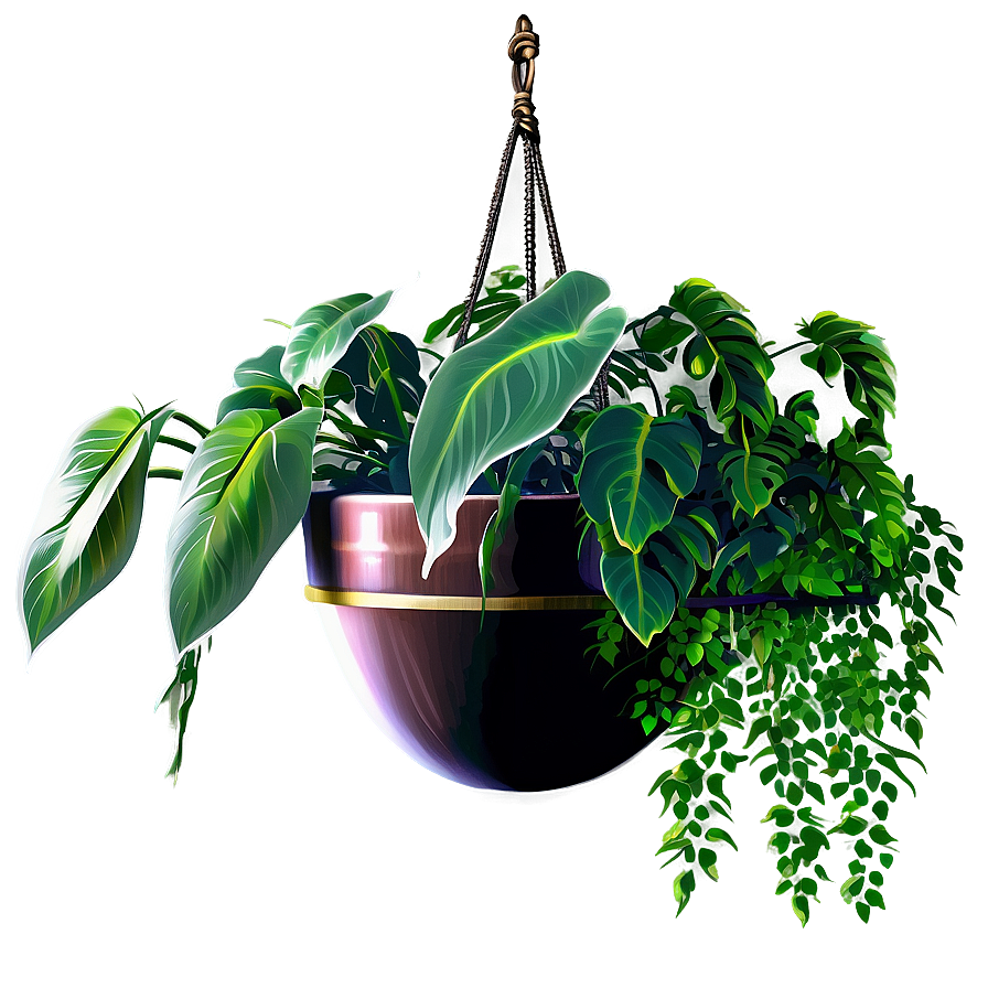 Large Hanging Plant Png Leb22