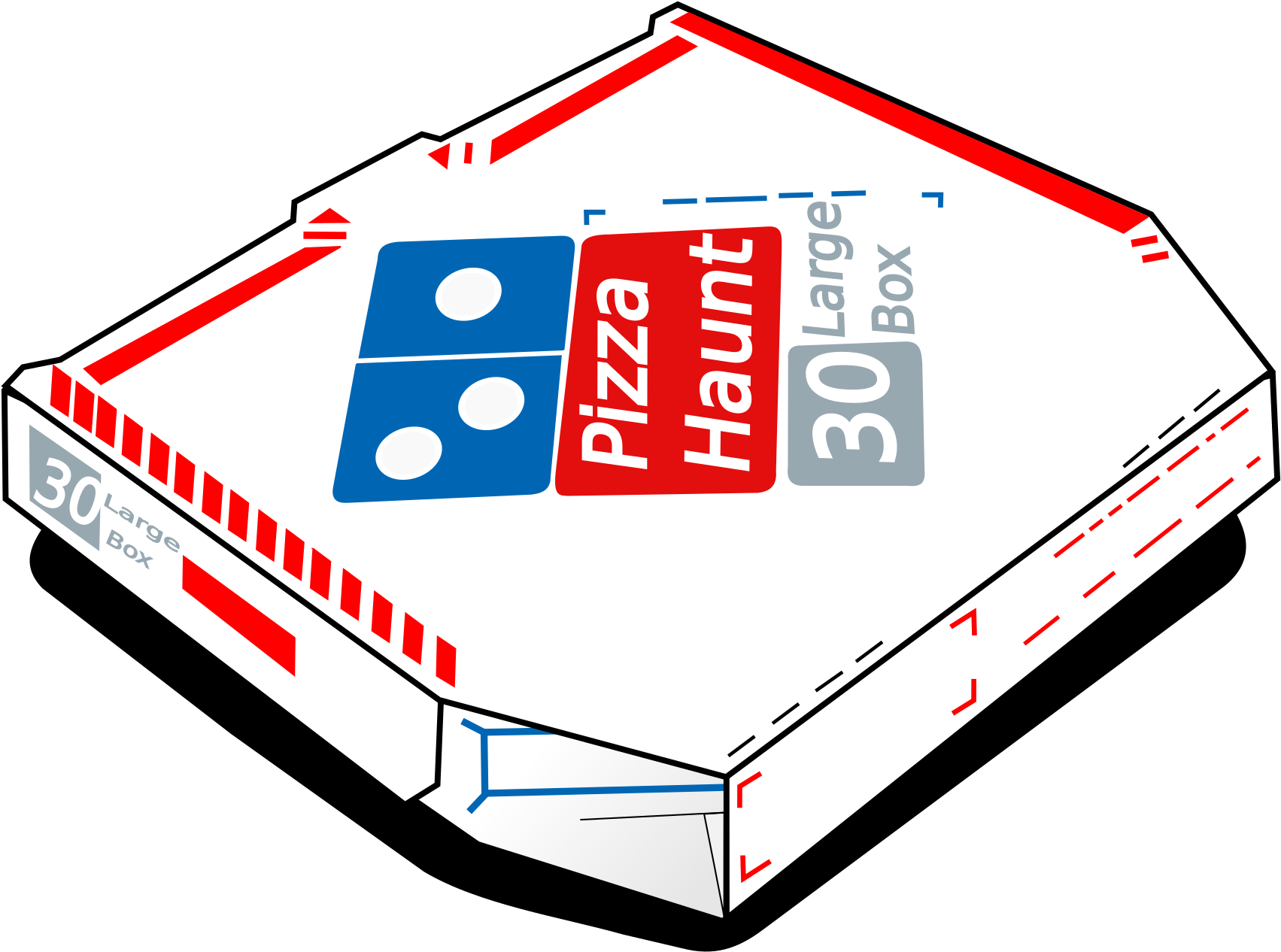 Large Pizza Box Graphic