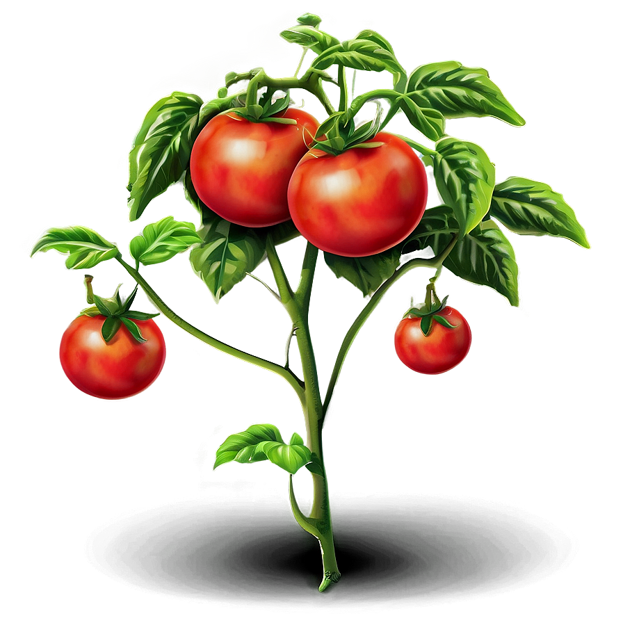 Large Tomato Plant Png Abr11