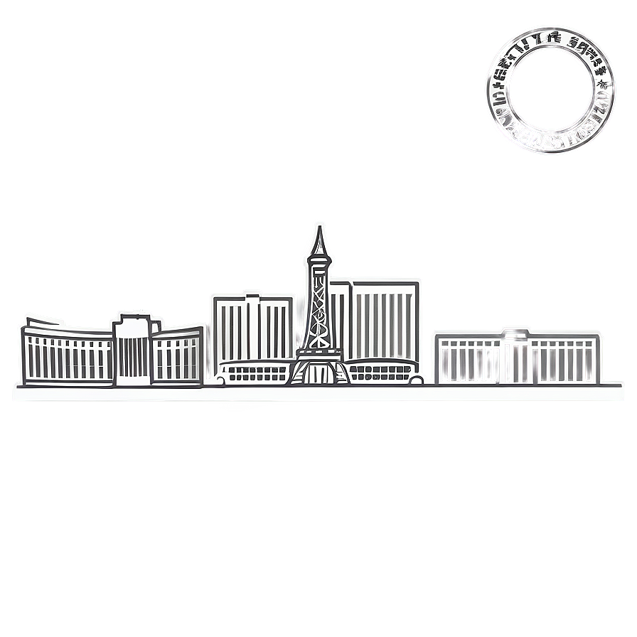 Las Vegas Skyline Outline Png Pnk6