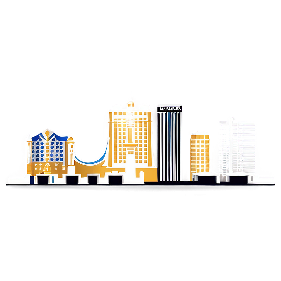 Las Vegas Skyline Vector Png Erw