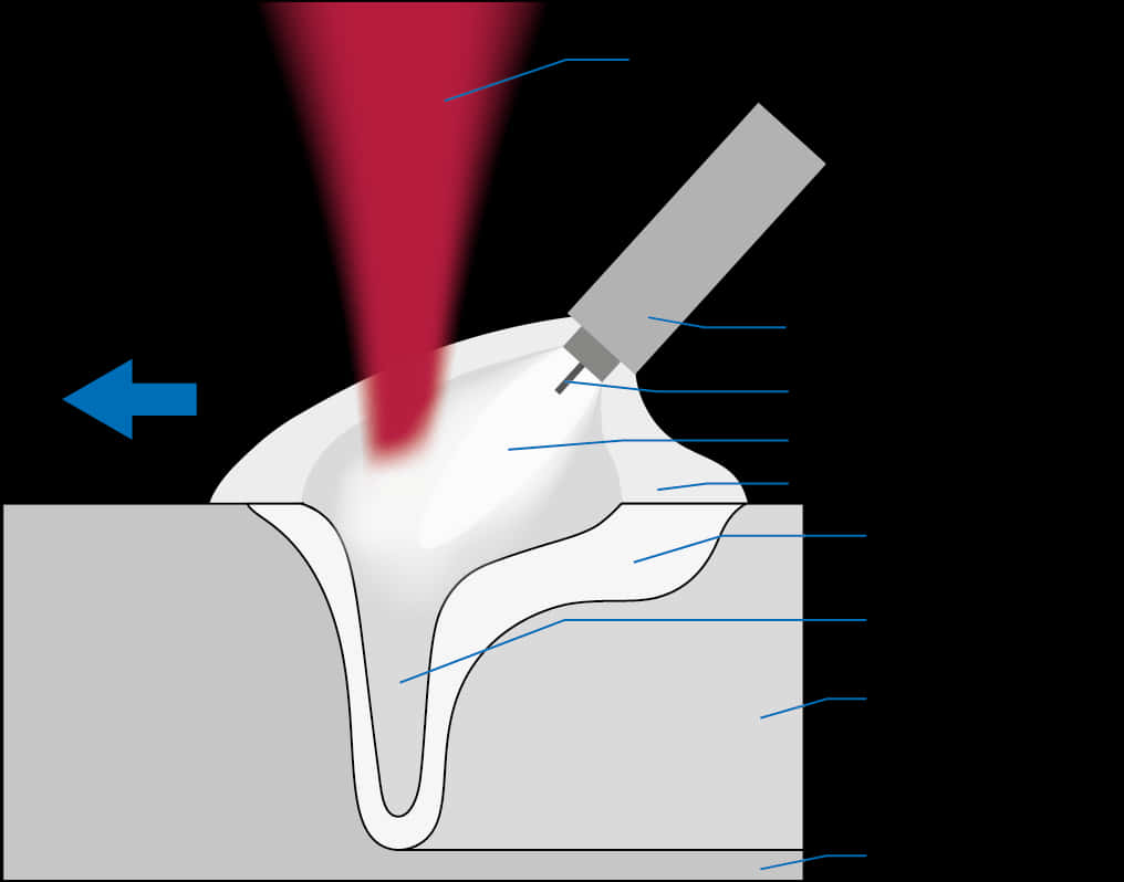 Laser Cutting Process Illustration