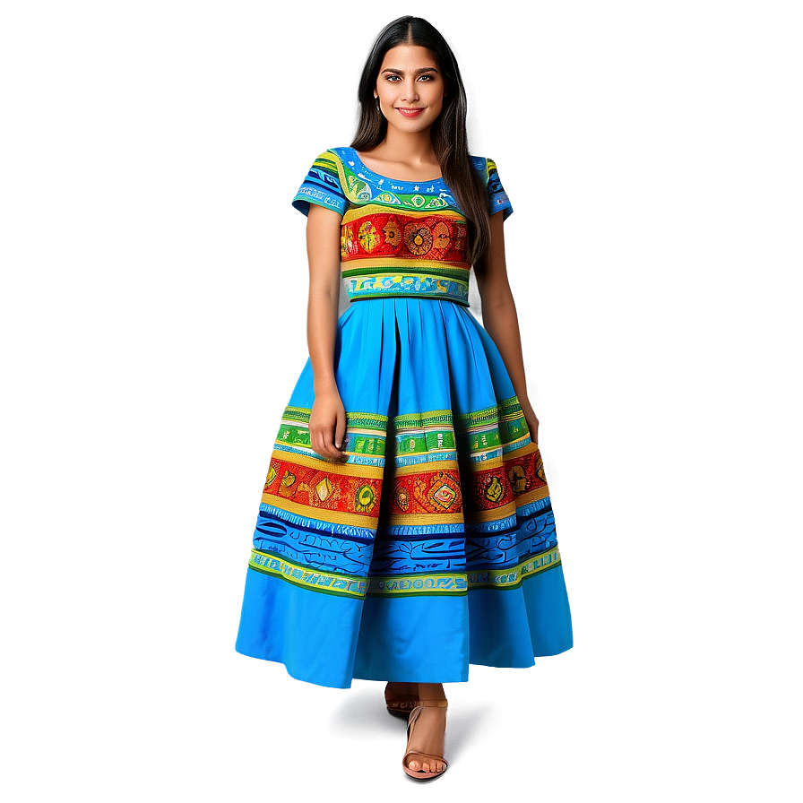 Latin American Traditional Dresses Png 27