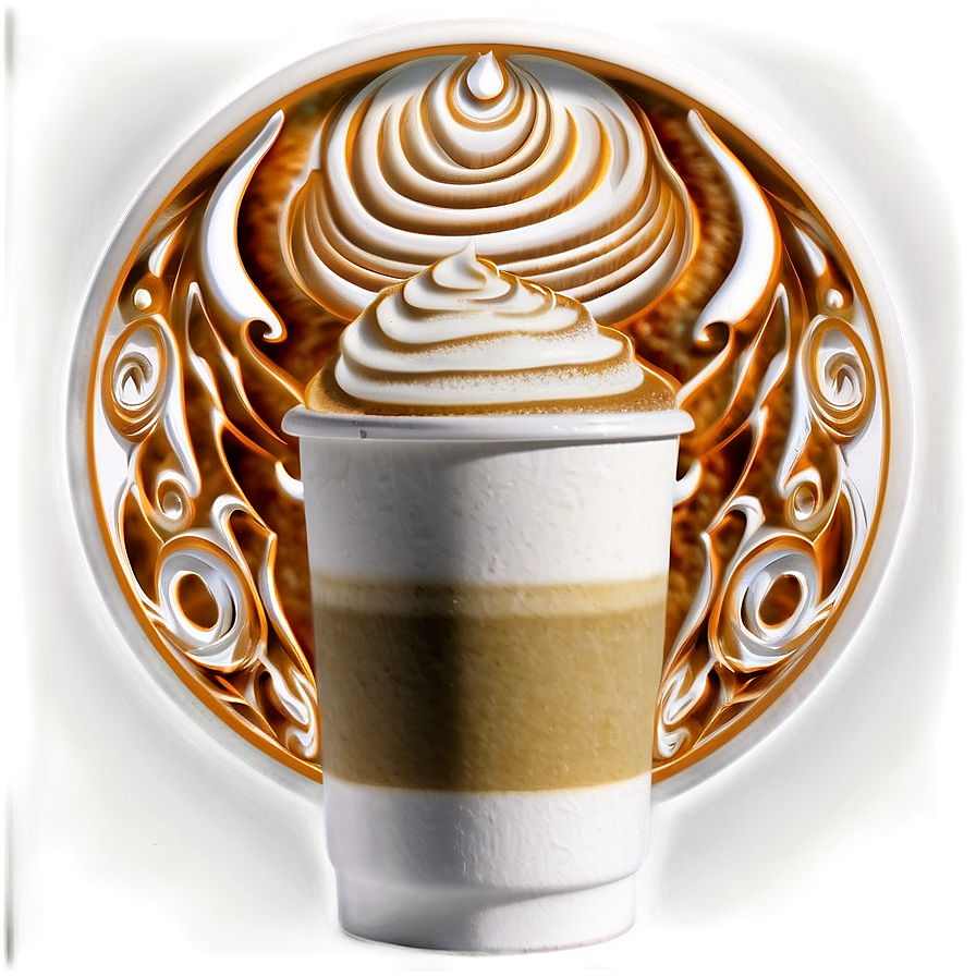 Latte Art Design Png Mir9