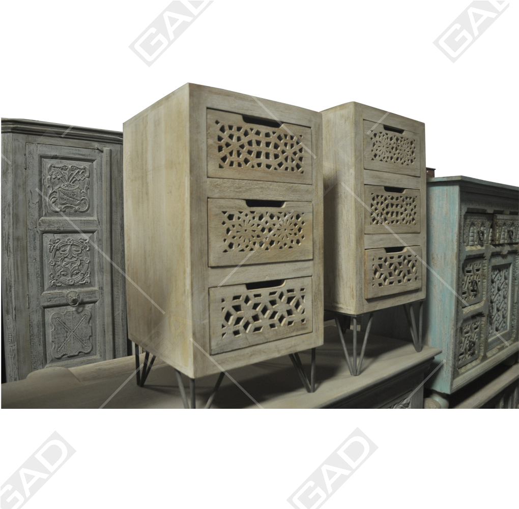 Lattice Design Wooden Cabinets