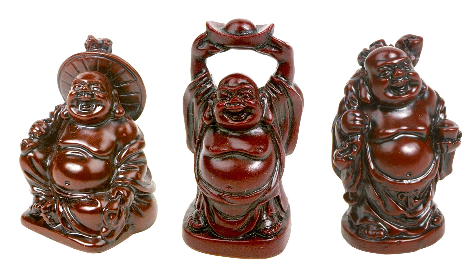 Laughing Buddha Statuettes Set