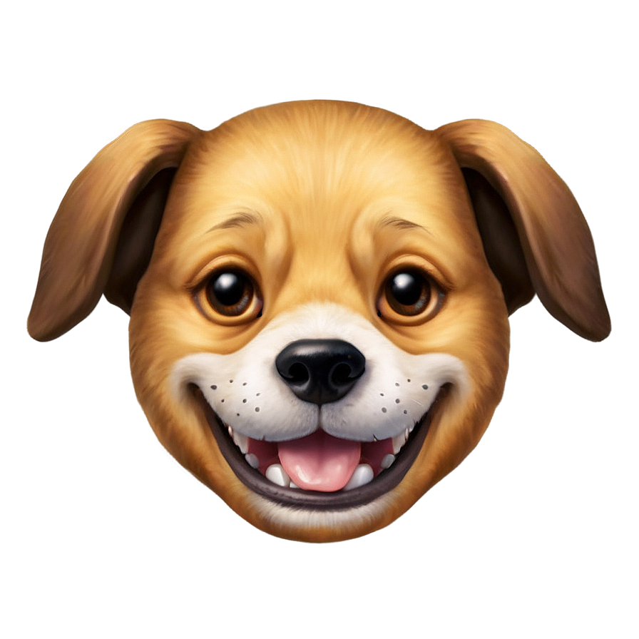 Laughing Dog Face Emoji Png Qhm