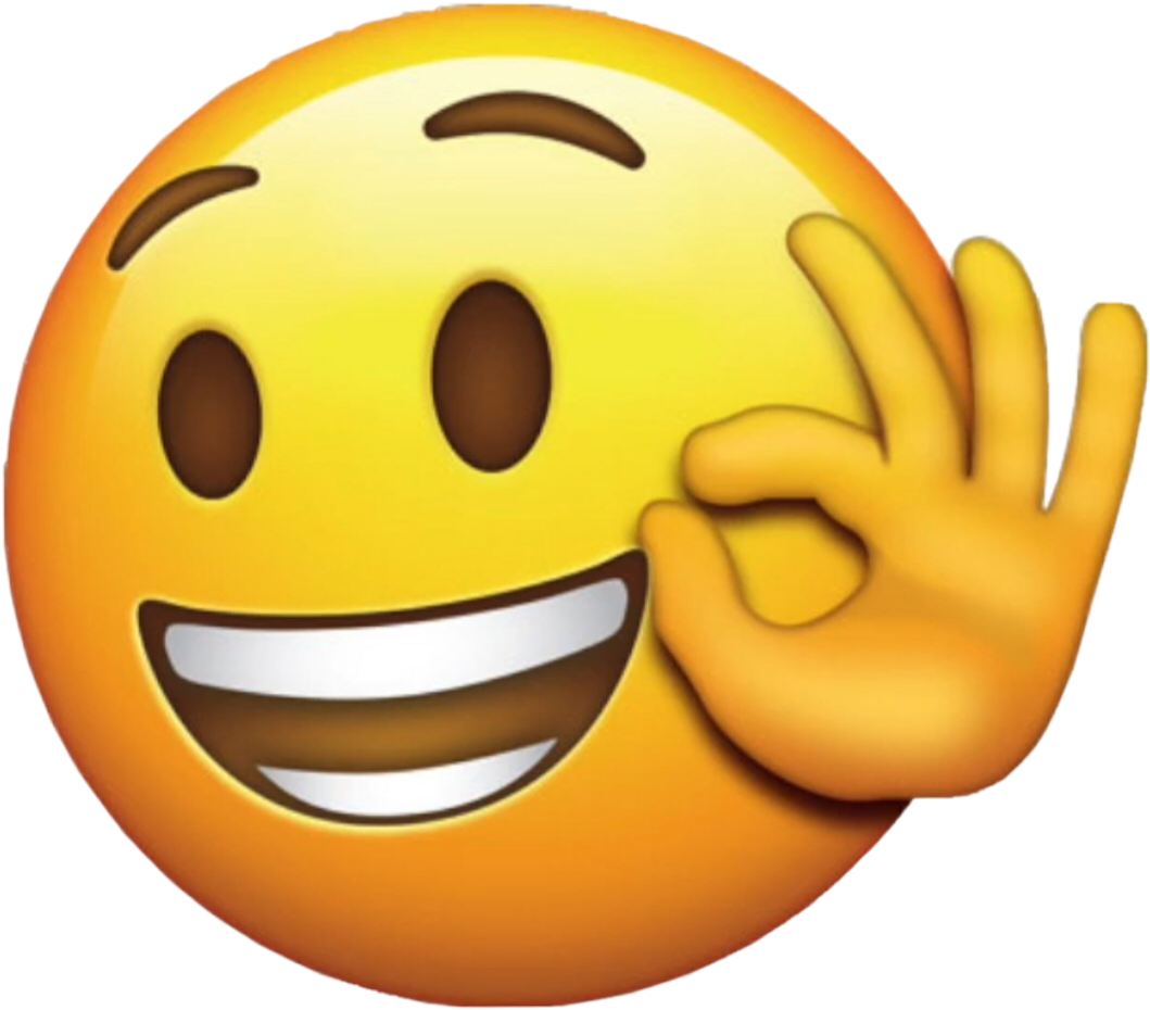 Laughing Emoji With Hand Gesture