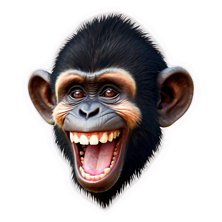 Laughing Monkey Face Emoji Png 64