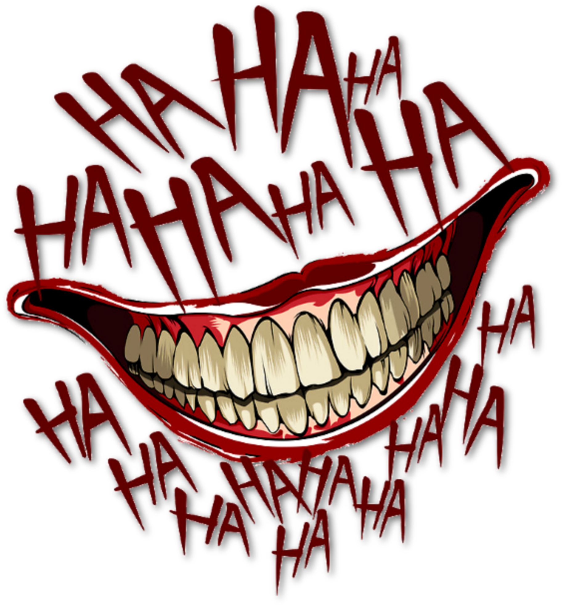 Laughing Mouth Comic Style Illustration