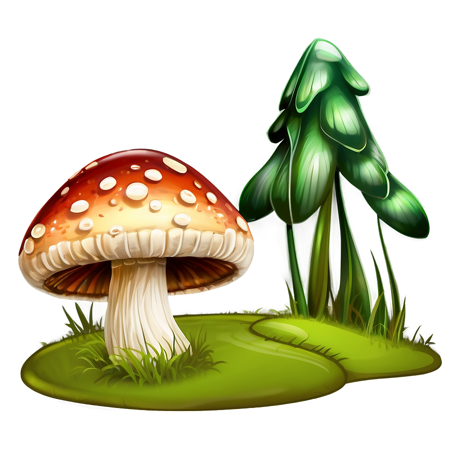 Laughing Mushroom Cartoon Png 06272024