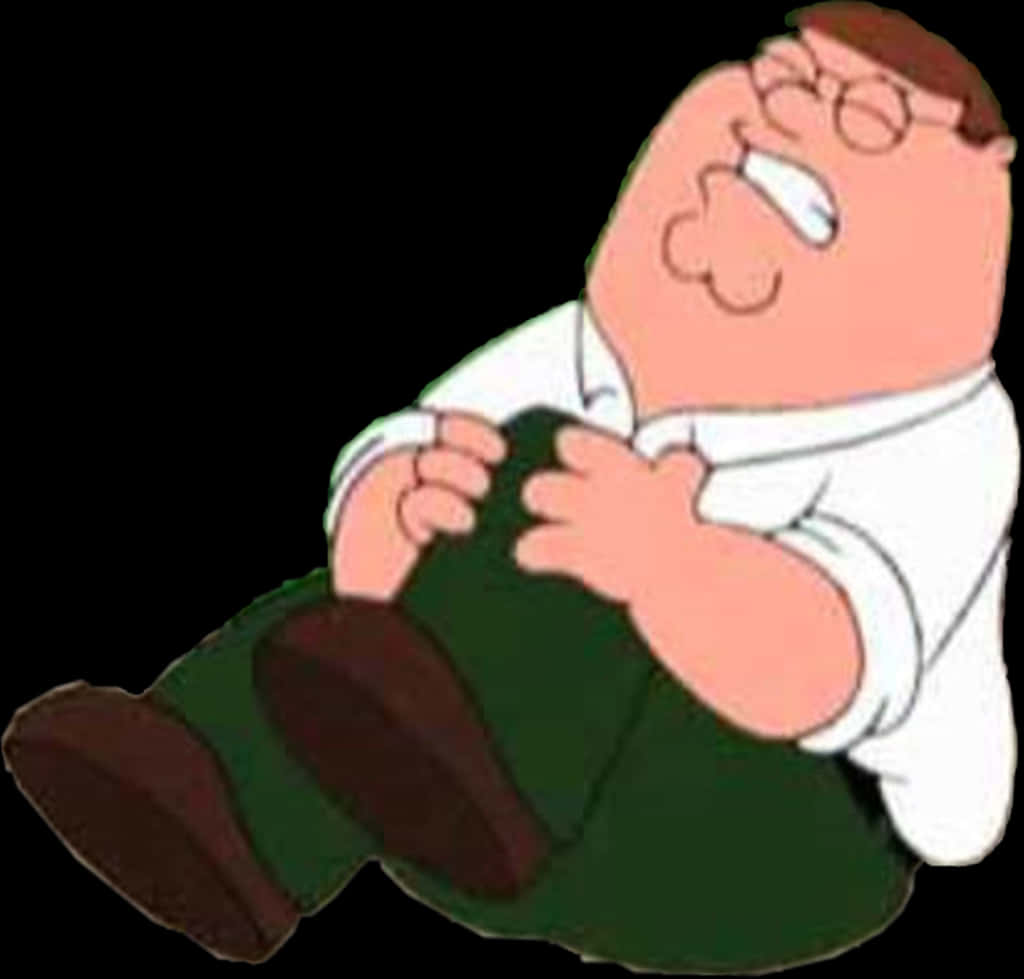 Laughing Peter Griffin Cartoon