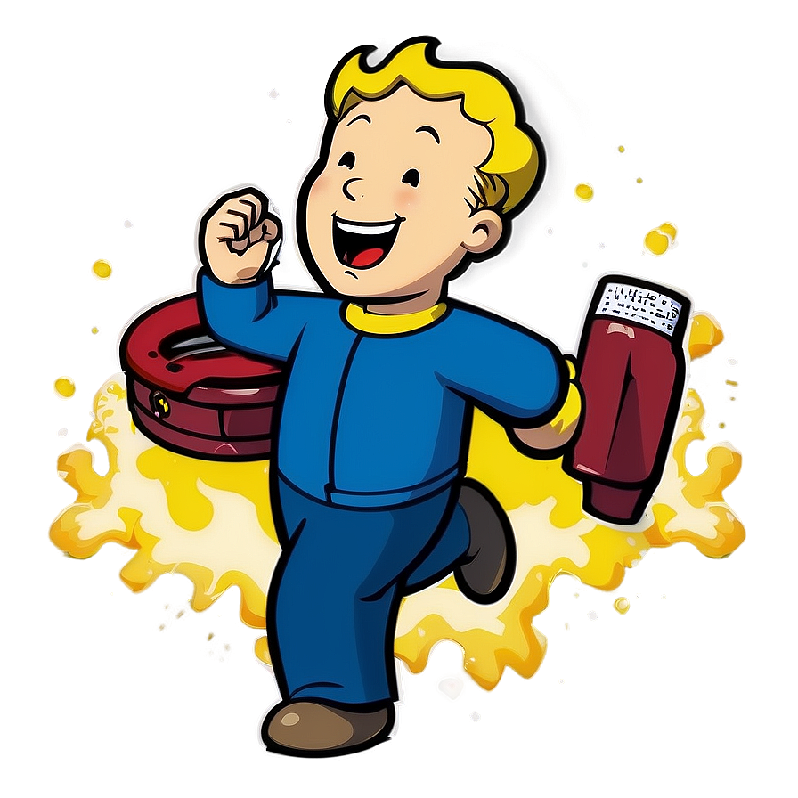 Laughing Vault Boy Clipart Png Rmu47