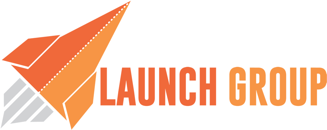 Launch Group Logo Orange Rocket